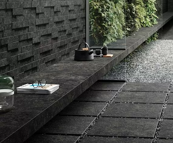 Керамогранит 620090000681 Бортик Рум Блэк левый грип Х2 30х60