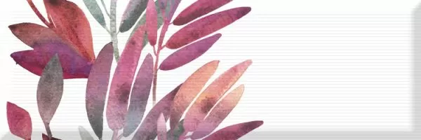 Плитка Aure Decor Savage Flowers 01 Berenjena 15x45