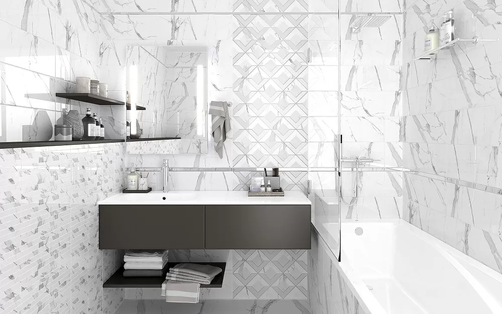 Керамогранит SG169700N Viva белый 40,2х40,2