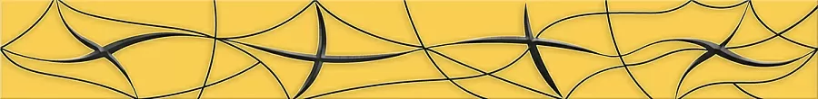 Плитка Бордюр VELA OCHRA STELLA 6,2x50,5