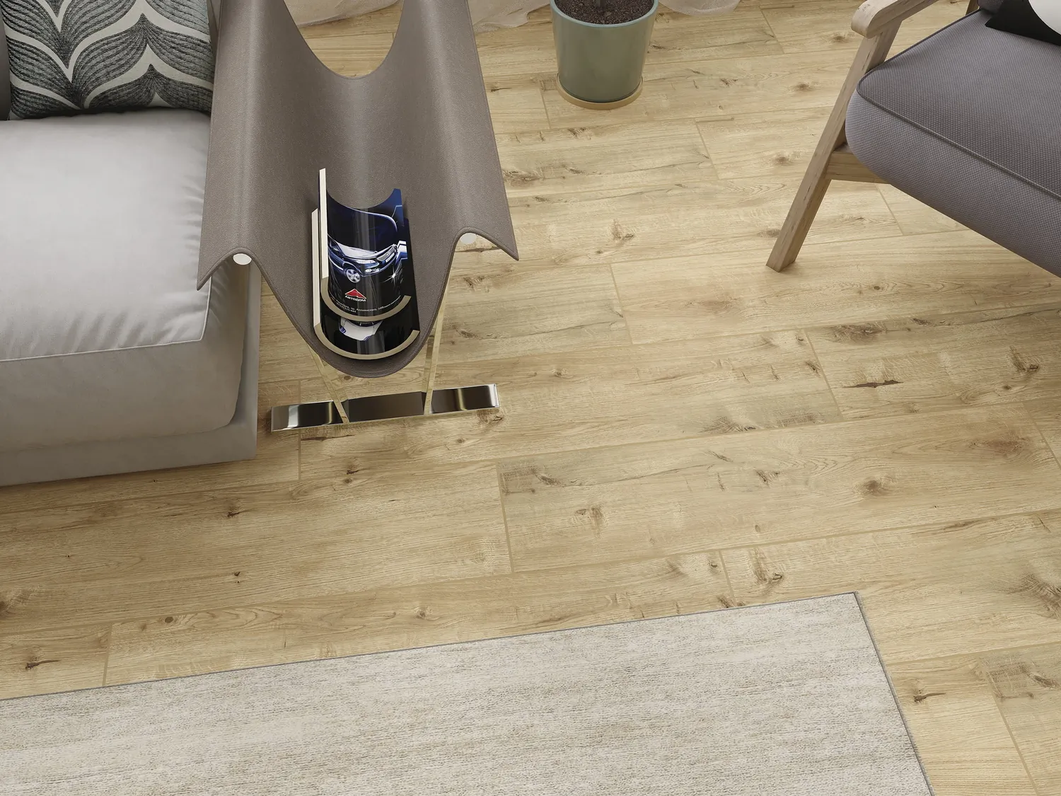 Керамогранит WR4T013 (А15983) Rustic бежевый ректификат R10 21,8x89,8