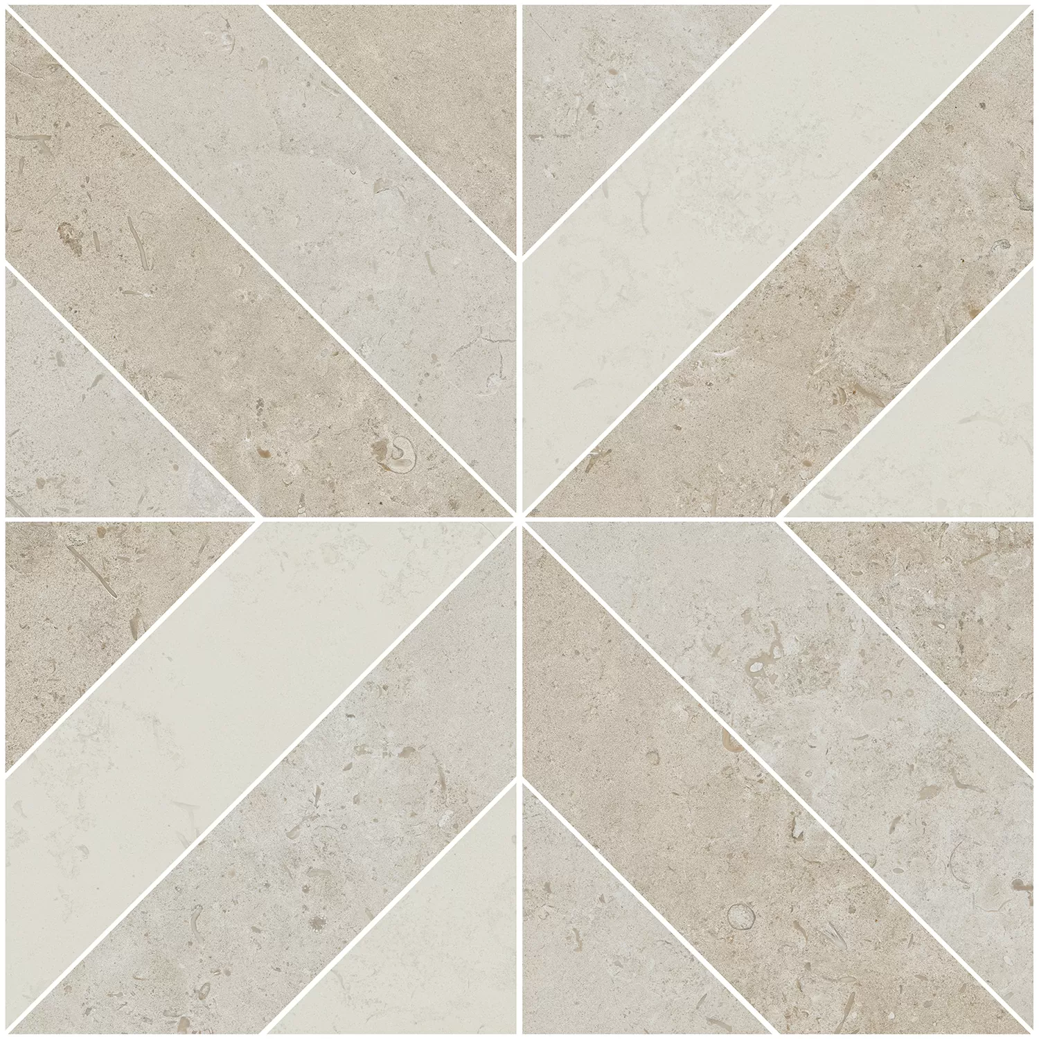 Керамогранит ID125T Декор Про Лаймстоун бежевый матовый 60х60