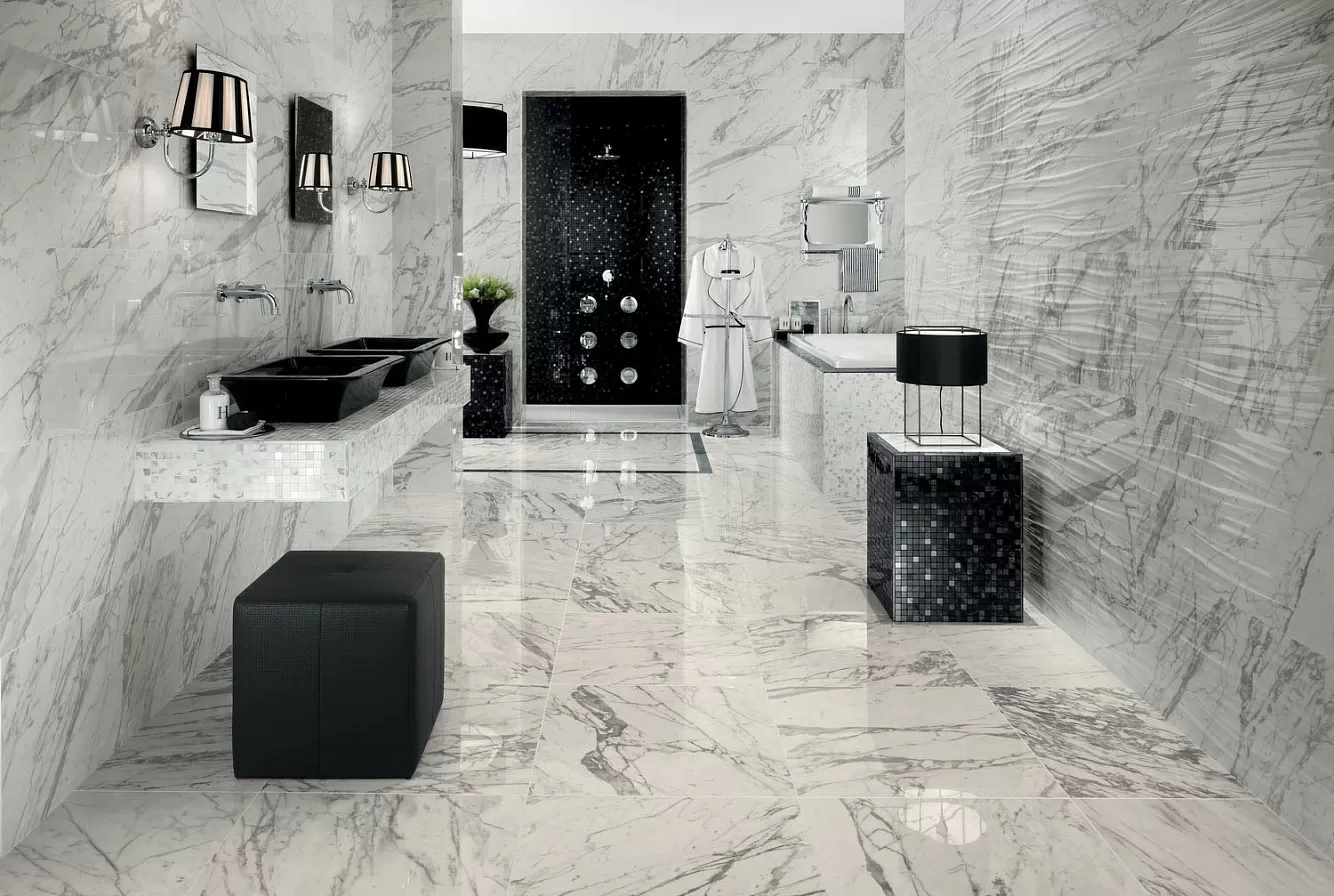 Керамогранит D035 (ADUV) Marvel Noir St.Laurent 30x60 Lapp.