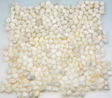 Мозаика 052361 MS5005 Галька крупная белая 32x32