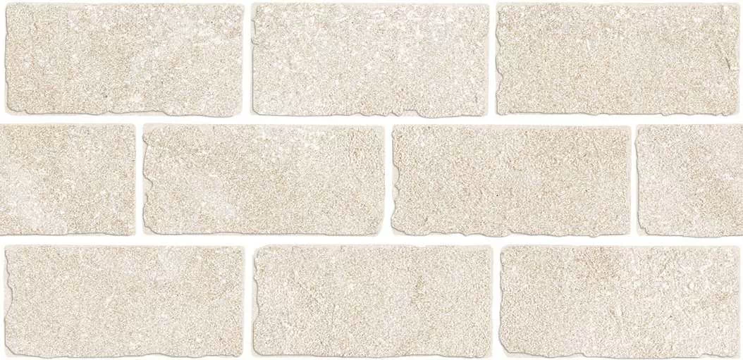 Керамогранит BR022T Бордюр Роверелла бежевый светлый мозаичный 34,5x14,7x0,9