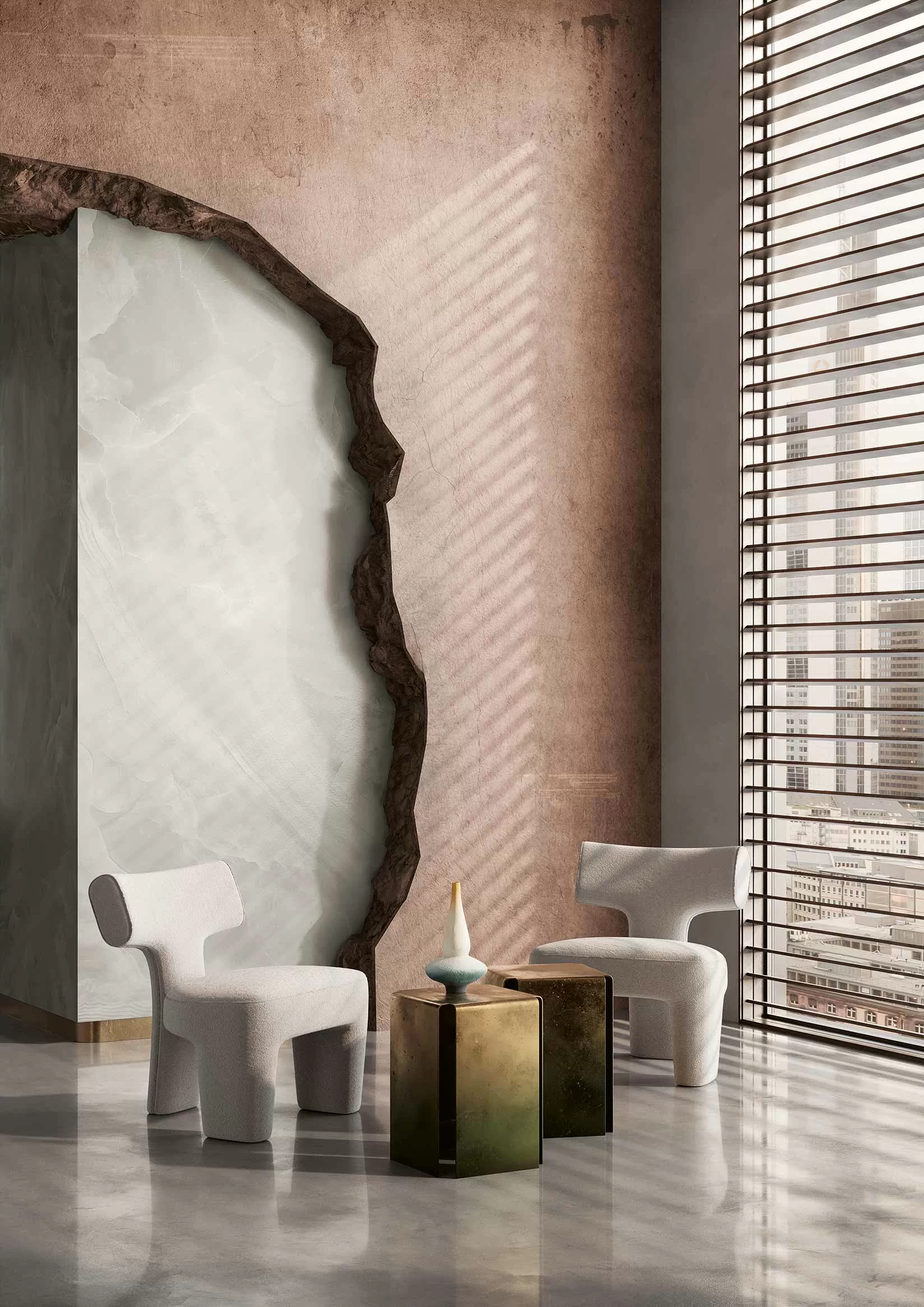 Керамогранит 02VGRBOBO Grandiosa Preziosa B Onice Bianco Oro 120x280