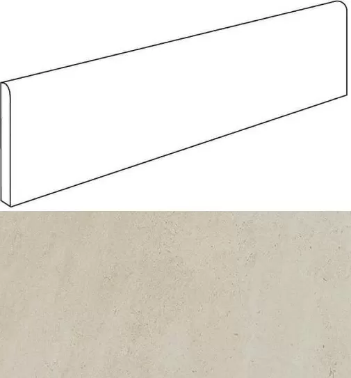 Керамогранит 610130002157 Wise Ice Mist Battiscopa Lap 7.2x60