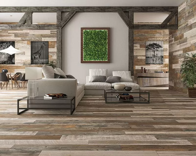 Керамогранит Firewood warm 20x120