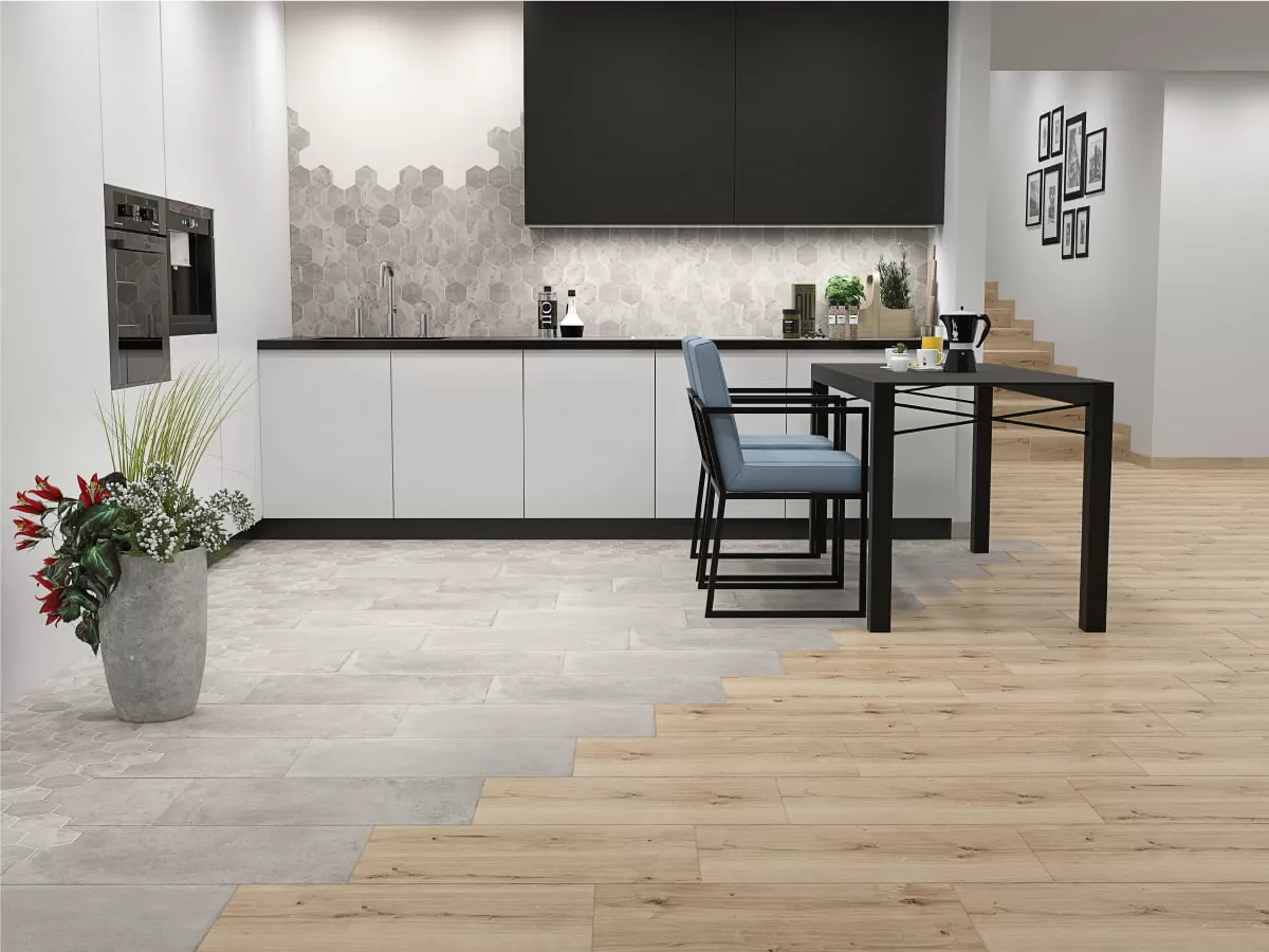 Керамогранит LS5A526 Плинтус Lofthouse светло-серый 7x59,8