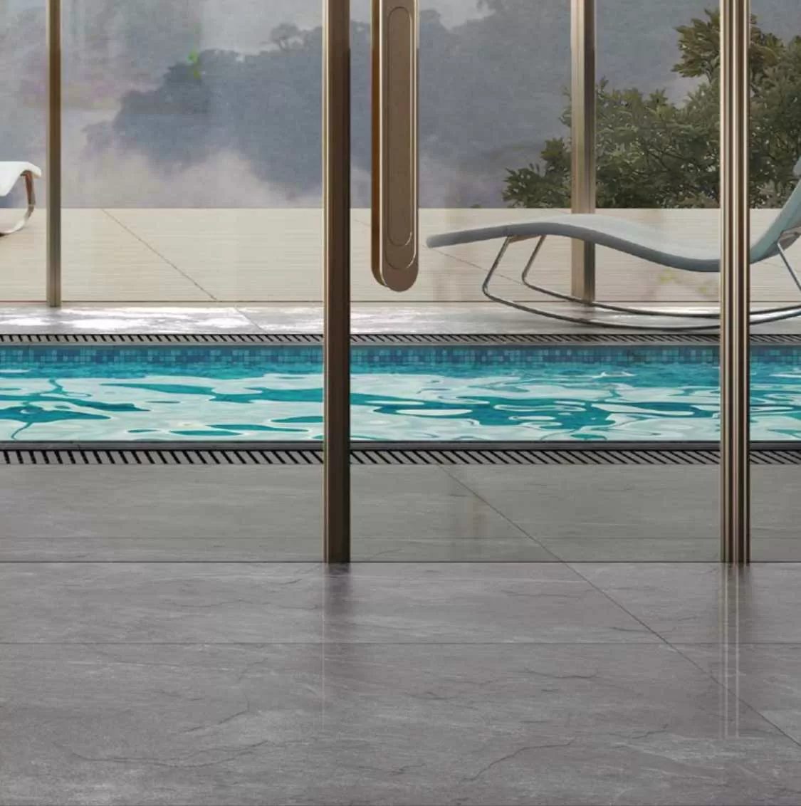 Керамогранит SG074902R Нестос серый светлый лаппатированный обрезной 119,5x320x1,1