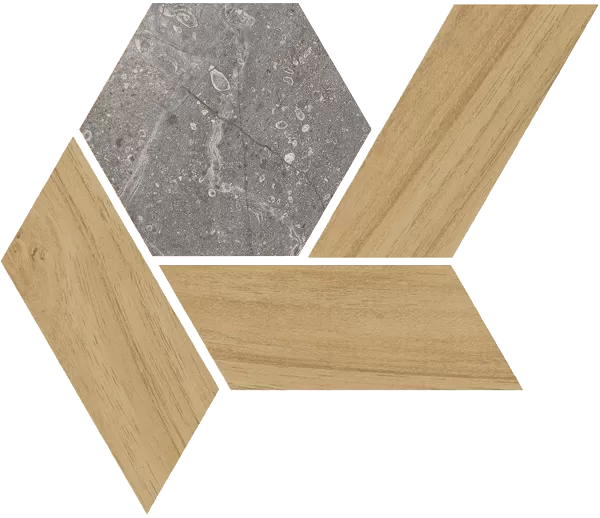 Мозаика 405C Mosaico Lesnaya Gris 20x17.5
