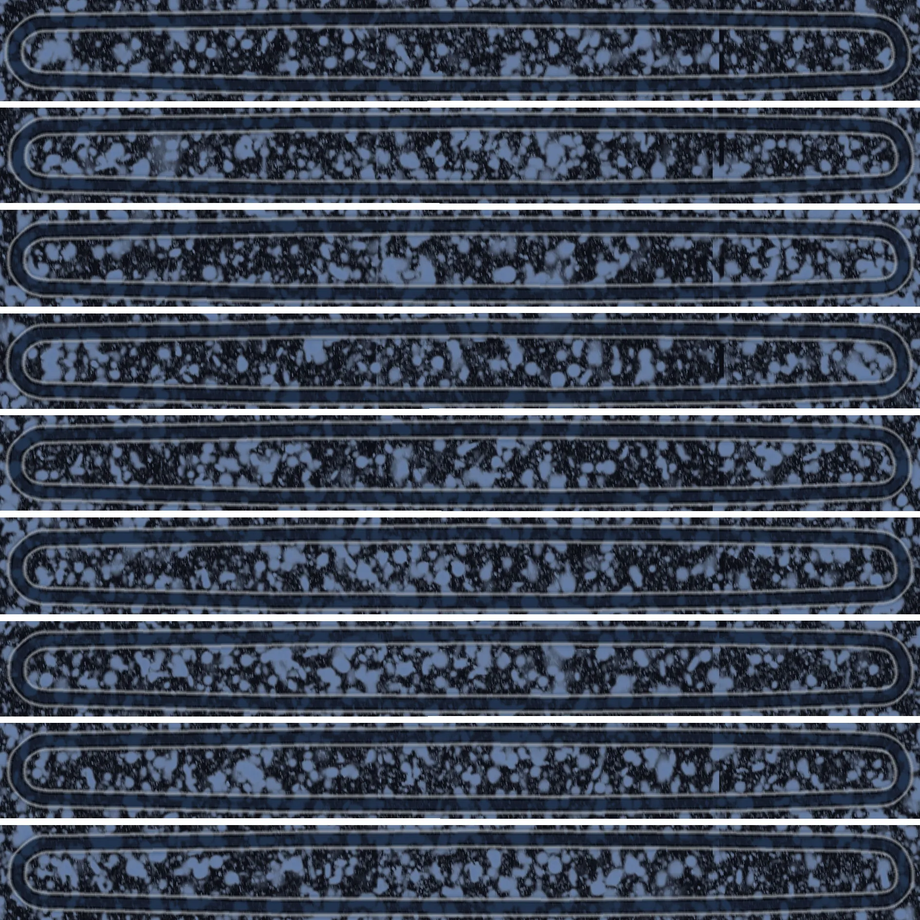 Плитка KMD2SOB004BN Декор чипсет Далия синий глянцевый 20x20x0,95