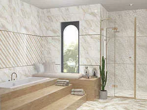 Плитка 588182001 Calacatta Oro Struttura Decor 24.2x70
