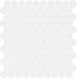 Мозаика M112S Miele Mosaic Satin White Ø2,65 30x30