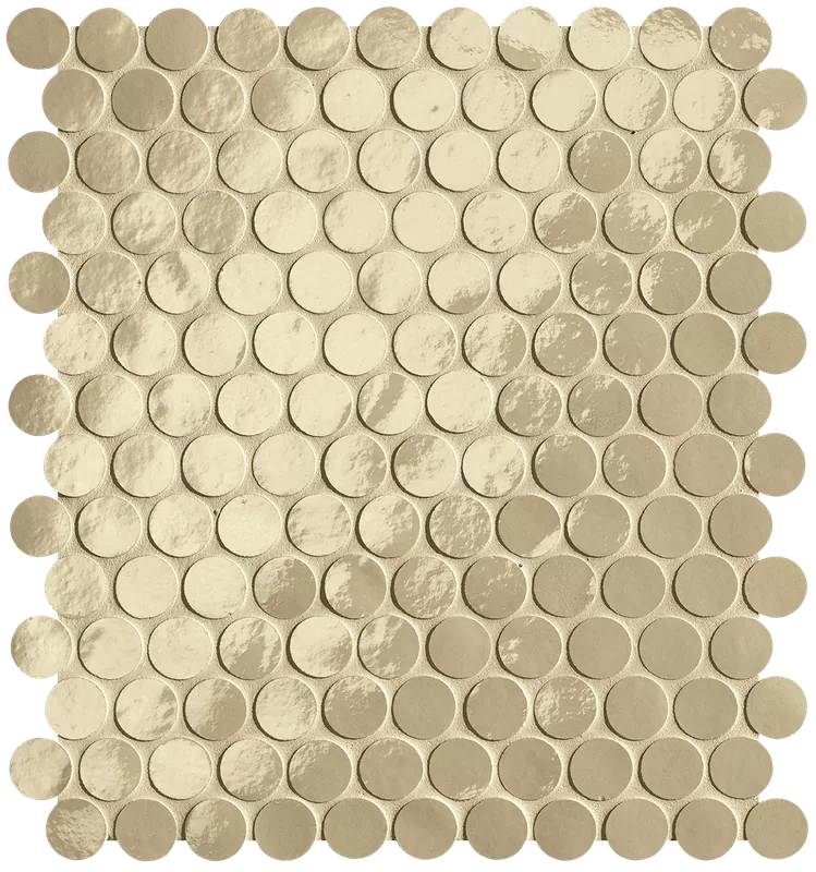 Мозаика fROQ Glim Tortora Round Mosaico Brillante 29,5x32,5