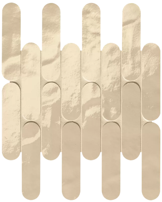 Мозаика fRNS Glim Beige Curve Mosaico Brillante 29x29,5