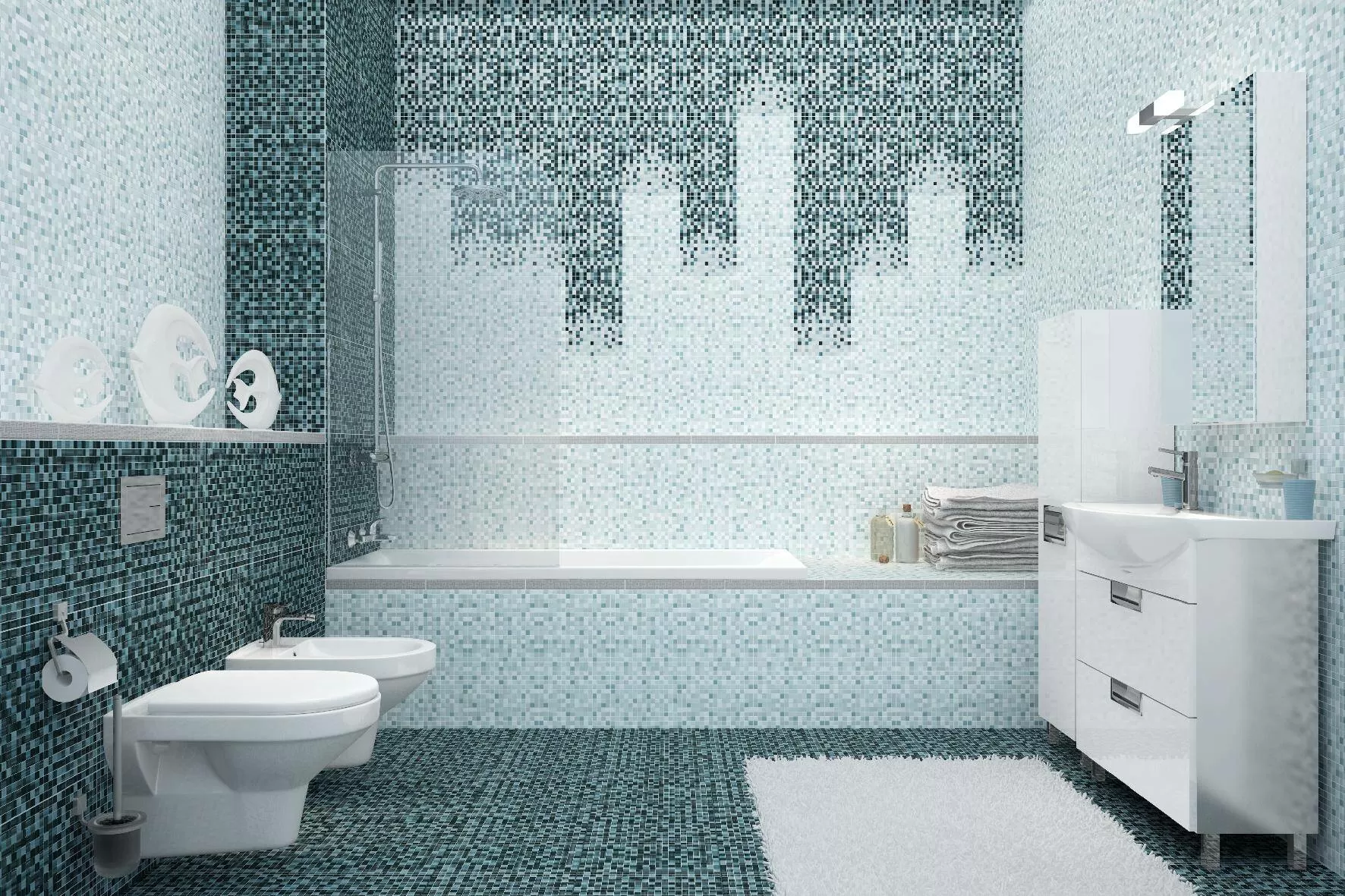 Плитка GL7H221 Motive Glass бордюр сиреневый 4x35