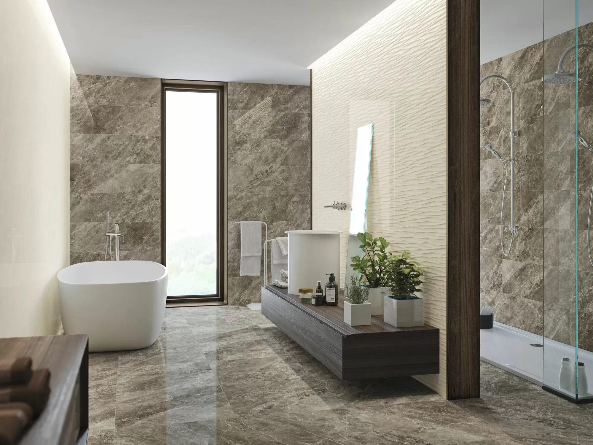 Плитка Balmoral Naos Taupe Rectificado 40х120