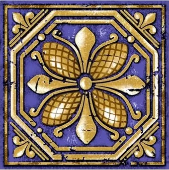 Керамогранит Флора вставка 7х7