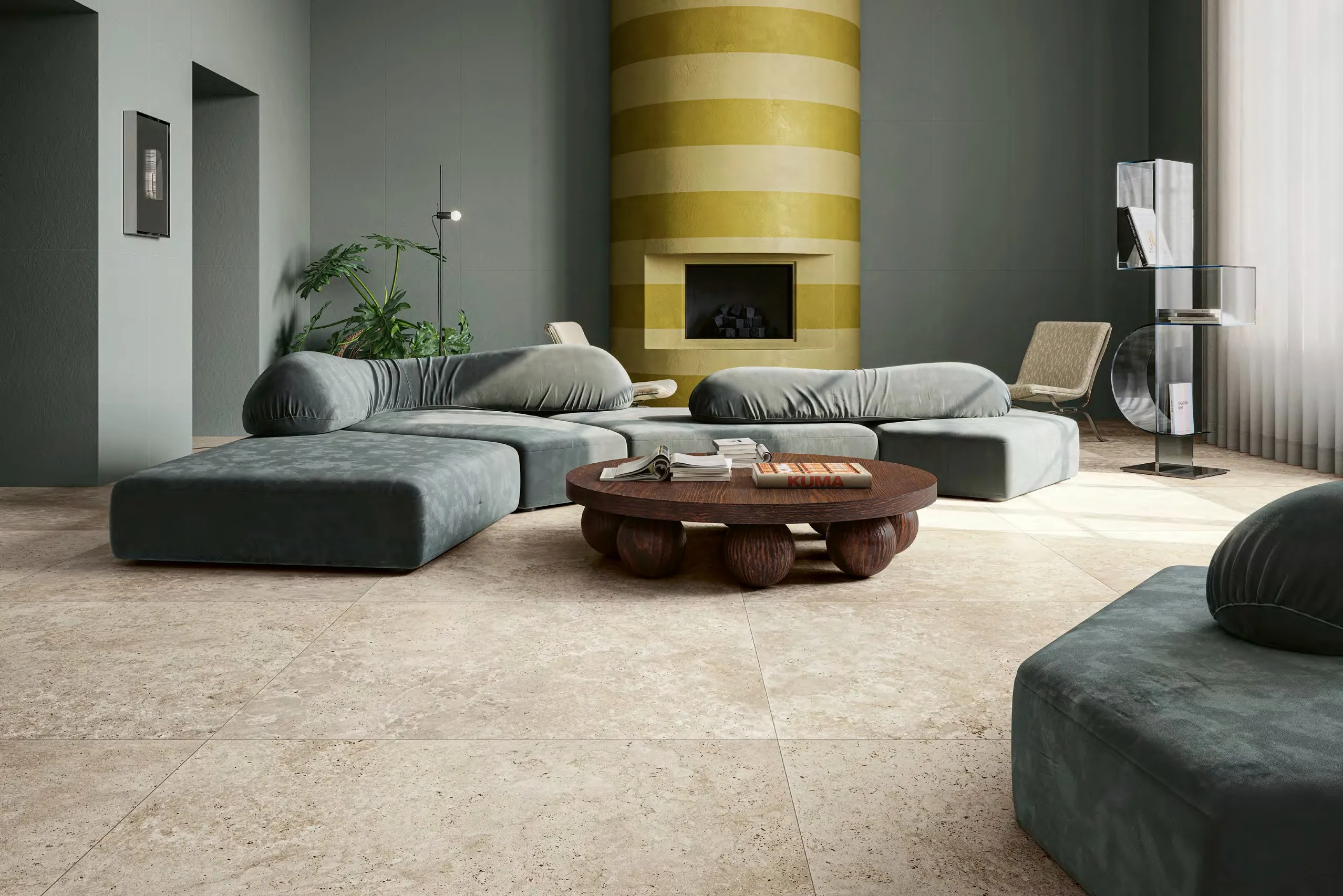 Керамогранит 1089349 Grande in Falda Perlato Di Sicilia Rett 60x120