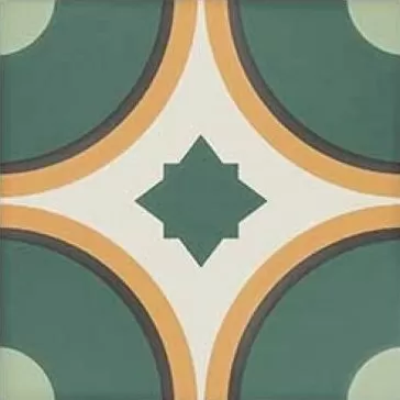 Керамогранит SYNC CIRCLE GREEN 15x15