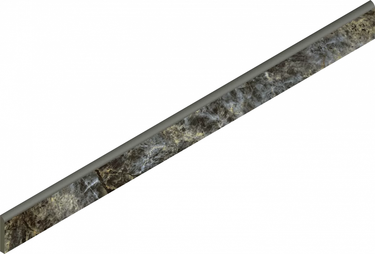 Керамогранит 610130007471 Stellaris Madagascar Dark Battiscopa Nat 7.2x80