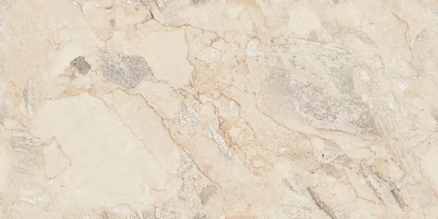 Керамогранит AS22-21 Nairobi Bianco бежевый мальят полированный 120х60