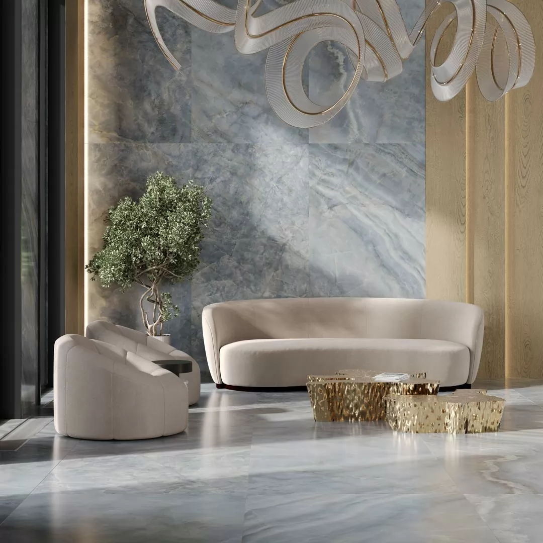 Керамогранит SG595222R Ониче зелёный светлый лаппатированный обрезной 119,5x238,5x0,9