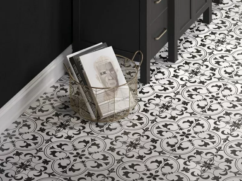 Керамогранит SE4R053 Sevilla пэчворк белый 42x42