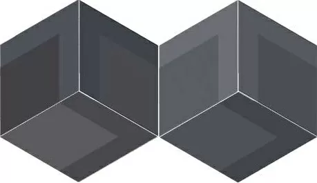 Керамогранит Flow Diamond Decor Black 14x24