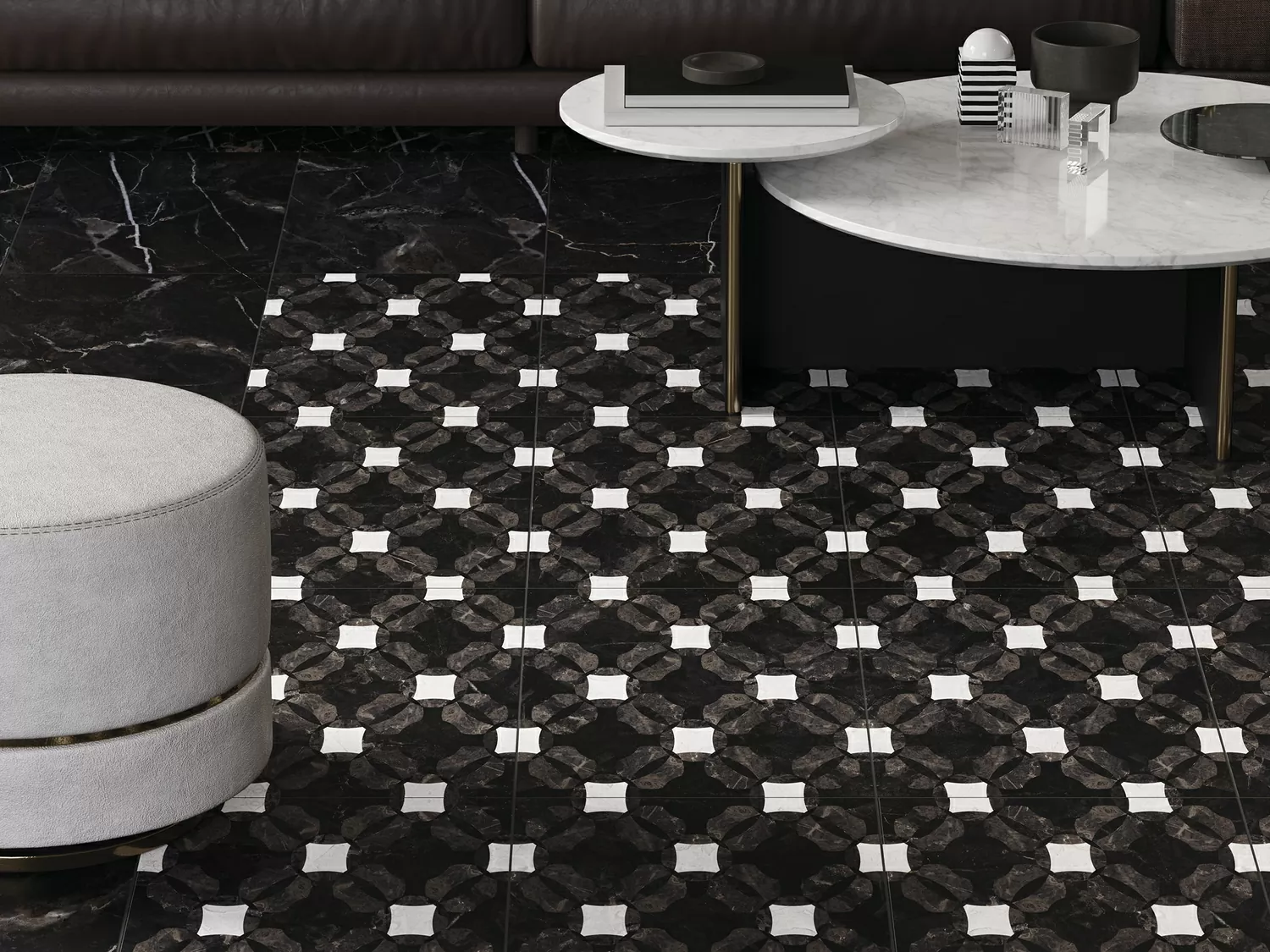 Керамогранит QN4R233 Queen черный 42х42