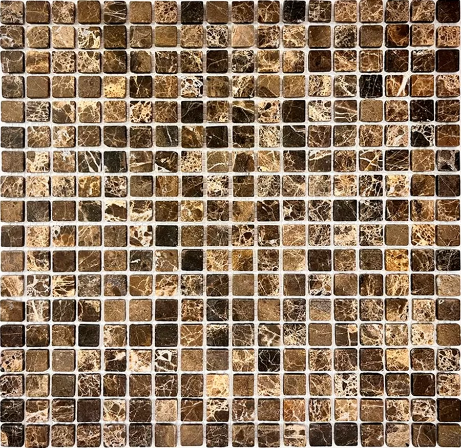 Мозаика Emperador Dark TUM 4мм 30.5x30.5