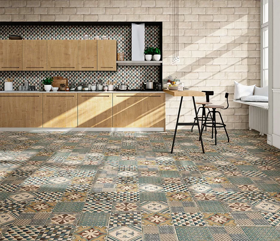 Плитка PT02551 Esenzia Fabola Green Mix 15x30
