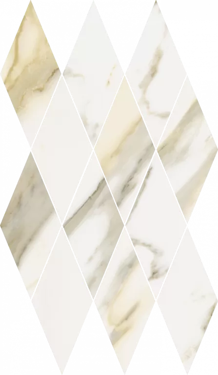 Мозаика 620110000203 Stellaris Calacatta Gold Mosaico Diamond Lux 28x48