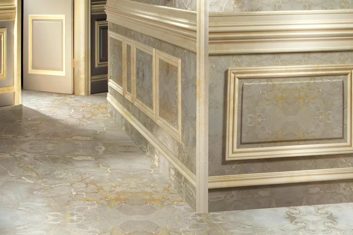 Керамогранит PJG-DJX037-ABS 37 Skirting Diana White 60x15