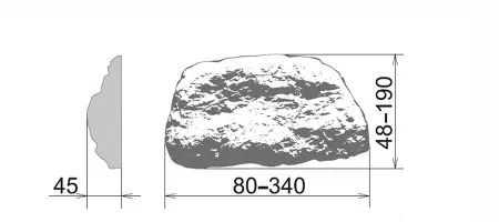 Искусственный камень Дублин 120 Плоскость 80-340х48-190х45