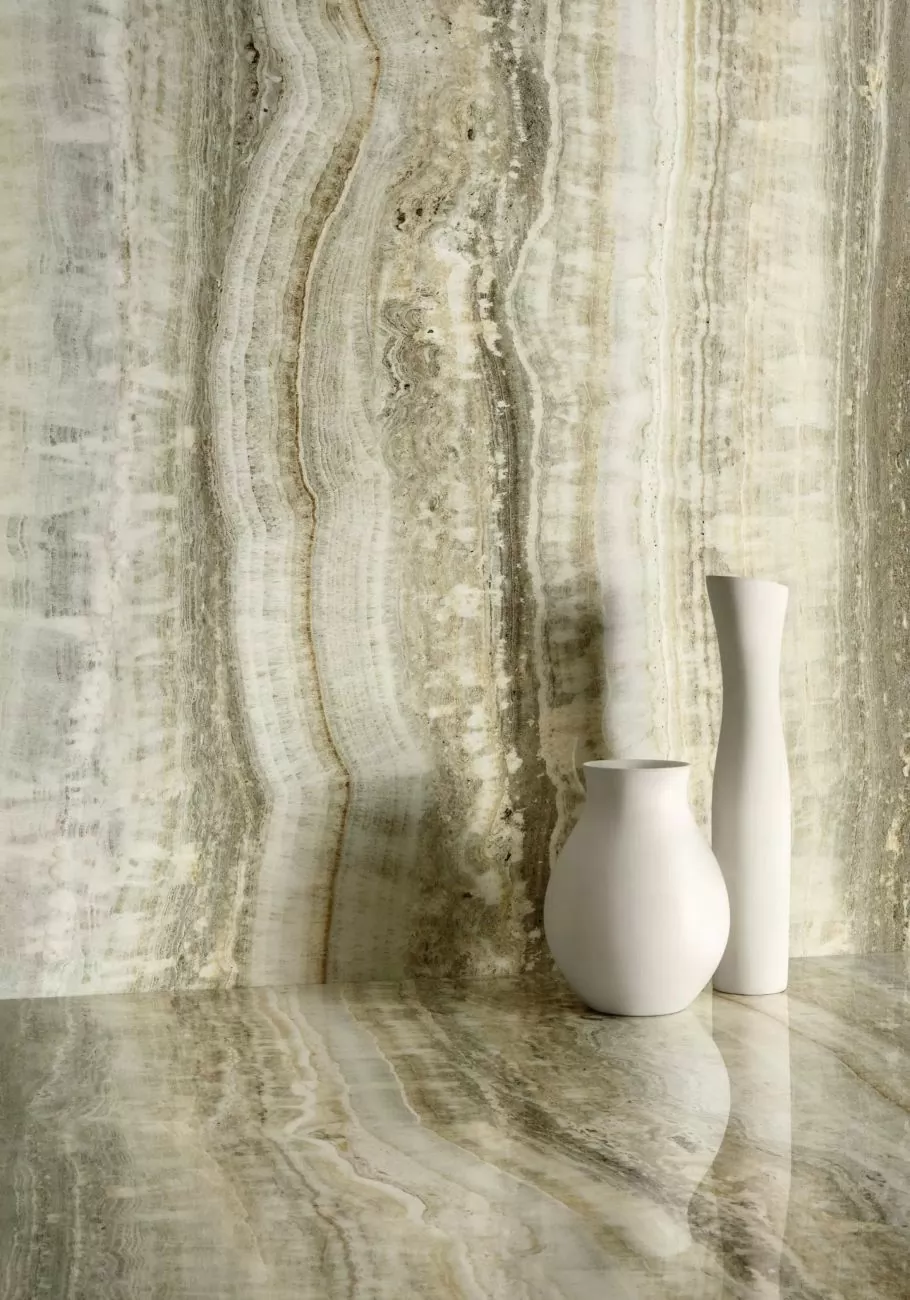 Керамогранит 778823 Eccentric Luxe Sage Glossy 6mm 120x280