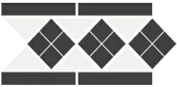 Керамогранит Border LISBON-1 with 1 strip Stand.(Tr.16 Dots 14 Strips 14) 28х15