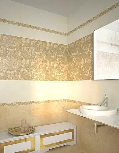Плитка Sfumato Beige Floret бордюр 50,5*6,2