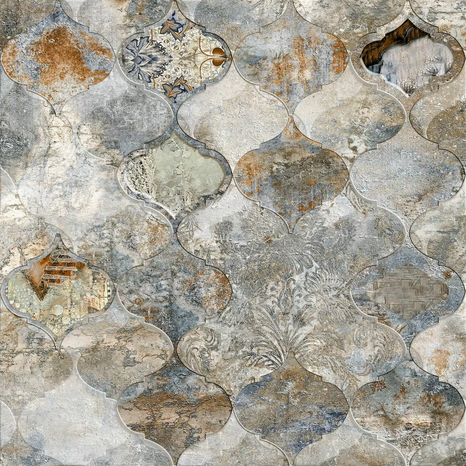 Керамогранит abs1766 Santorini Mix 60.8x60.8