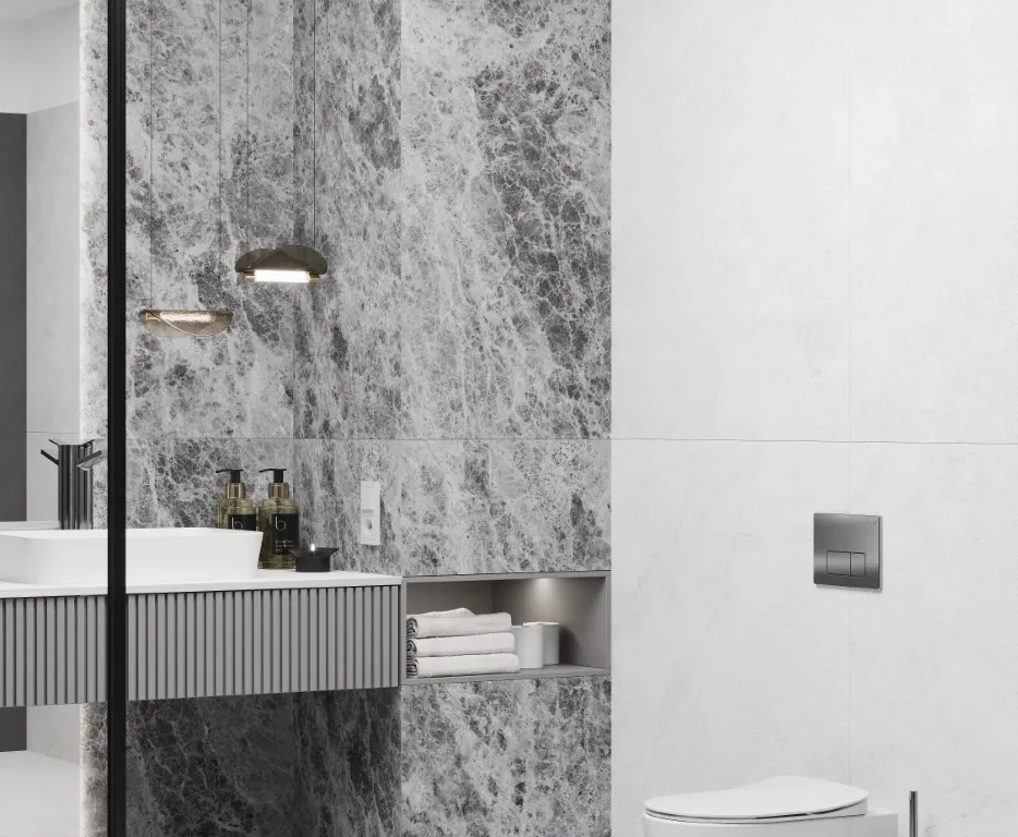 Керамогранит LP6012G0101R Bohemian Grigio серый матовый карвинг 59,5х119,1