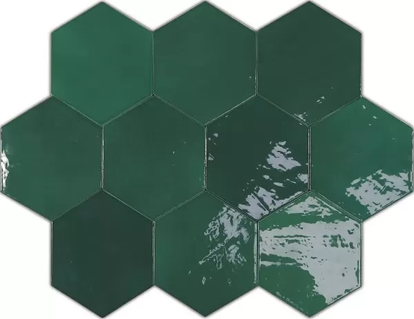 Плитка 122086 ZELLIGE HEXA EMERALD 10,8x12,4