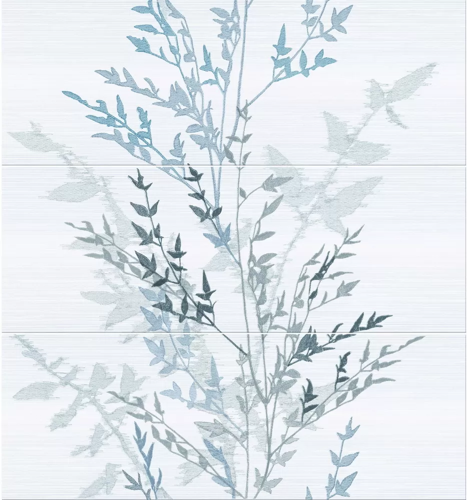 Плитка Decor Nippon (set 3 pz) Blanco 75*70