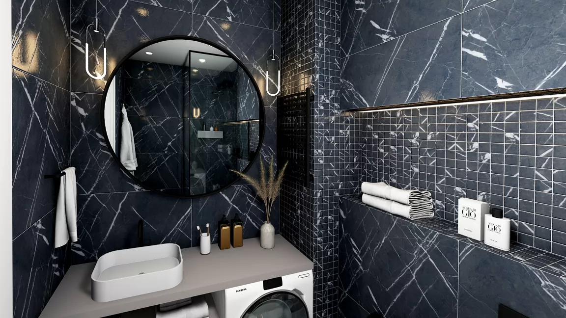 Керамогранит AB 1070G Black Marquina gloss 1200x600