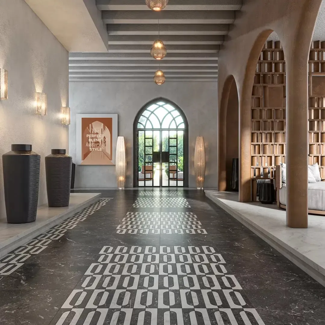 Керамогранит KM6060G0321RBT6 Плинтус Тубкаль белый матовый обрезной 60x9,5x0,9