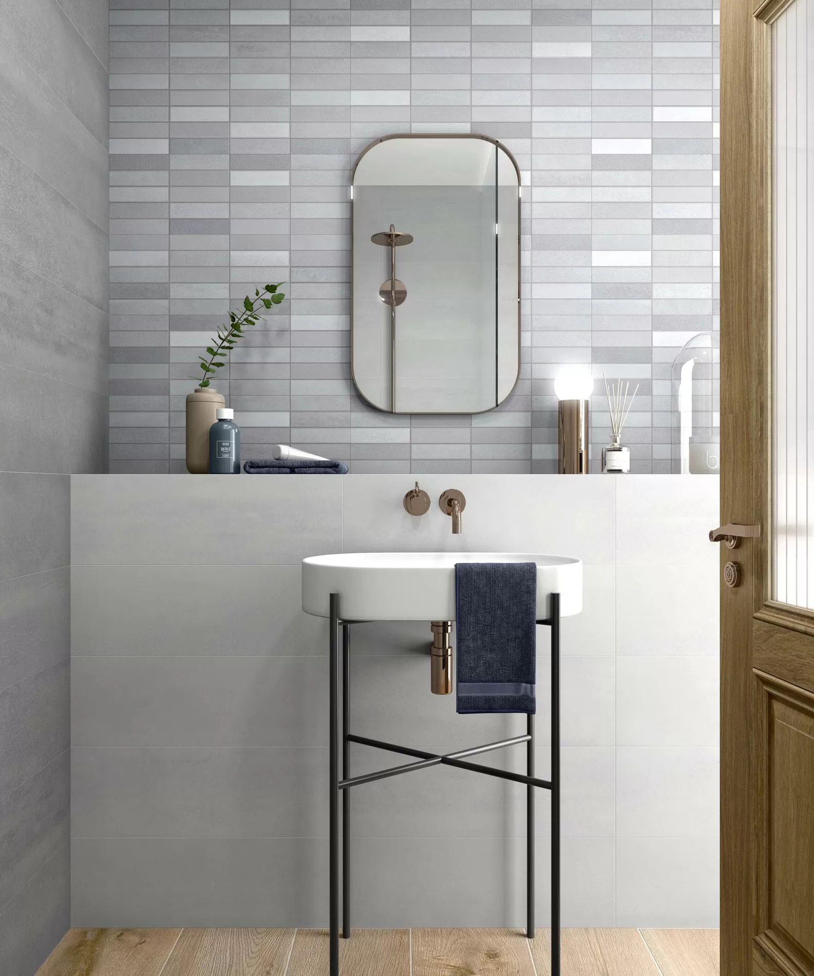 Керамогранит Es.Oldmanor Dark Matt Rect. 90x90