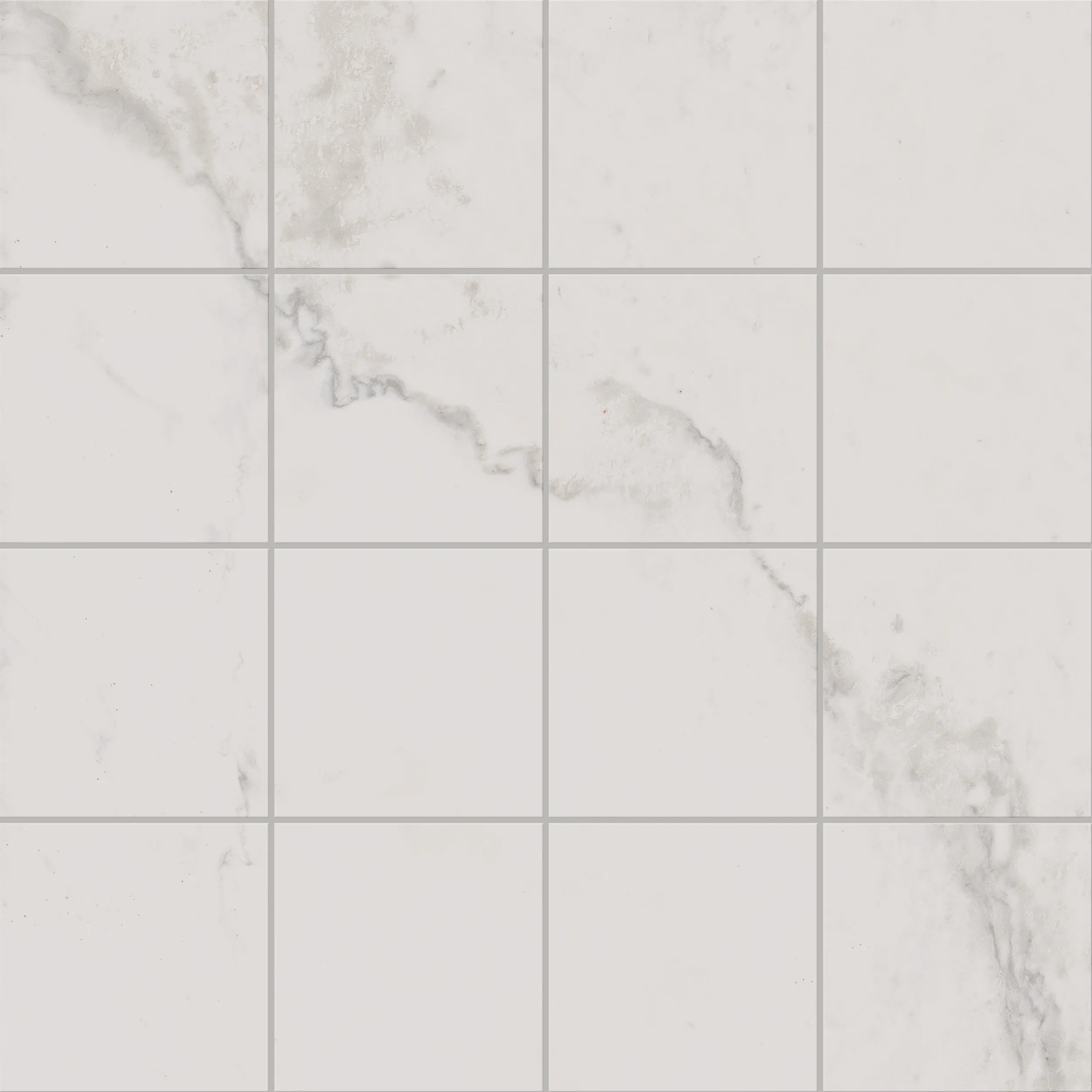 Керамогранит Фальшмозаика MO01 Melody White Grids неполированный 39.8x39.8