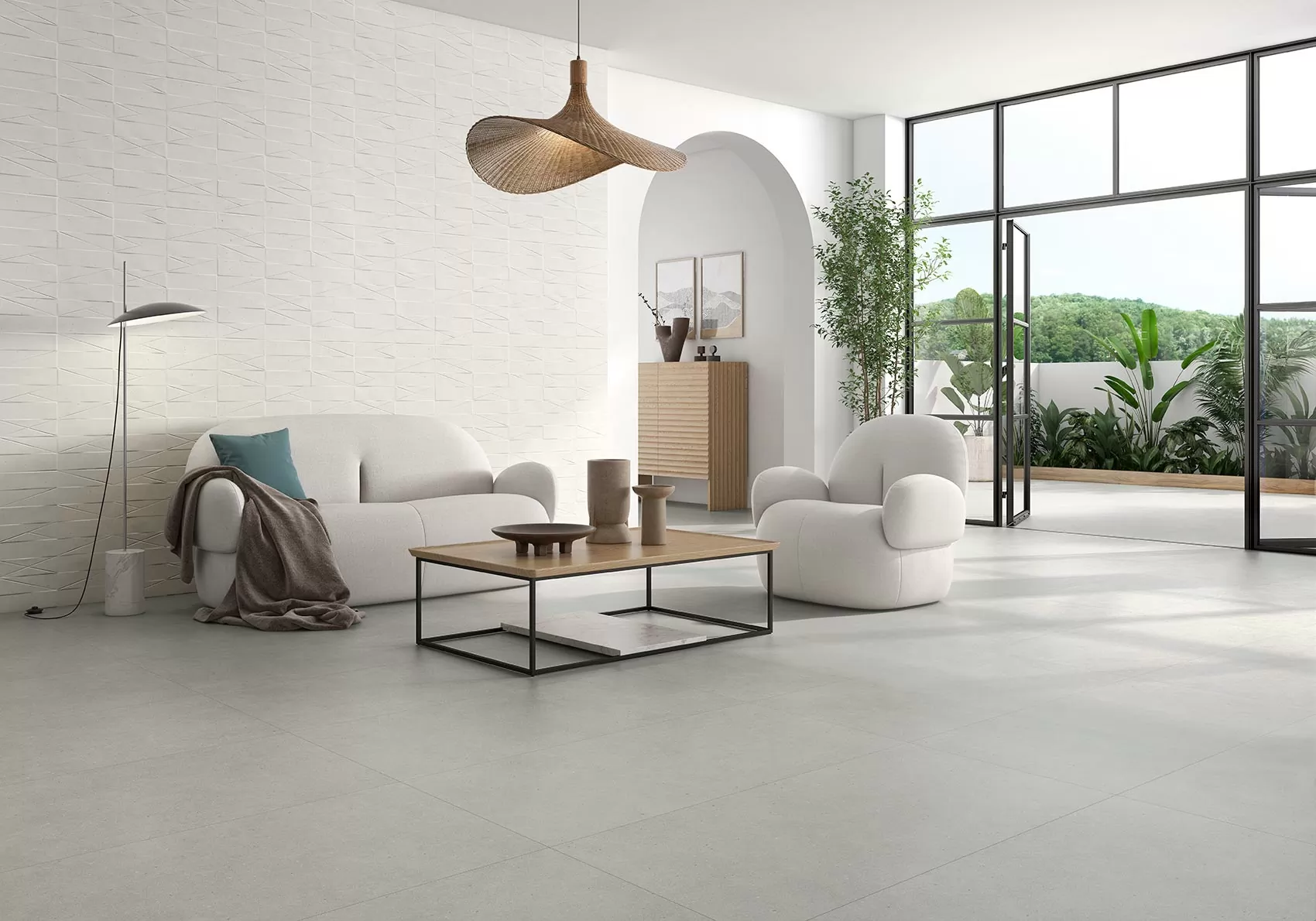 Керамогранит 230375 Land Sunshine Decor Rect Matt 59.5x119.2