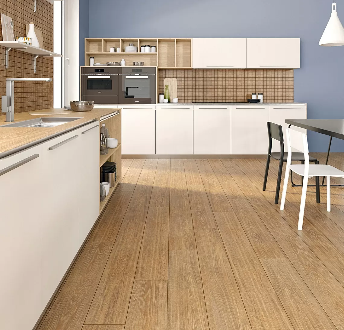 Керамогранит Skirting Granite WOOD CLASSIC Soft Dark Beige / Плинтус Granite Wood Classic Soft Бежевый LMR 120х6