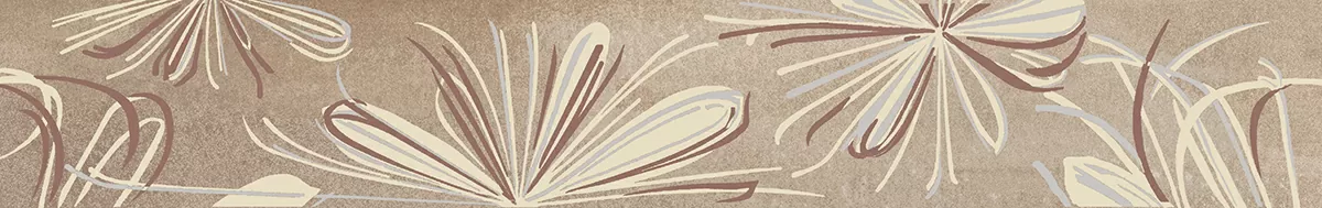 Плитка 587891001 Бордюр Sonnet Beige Flower 50,5x6,2